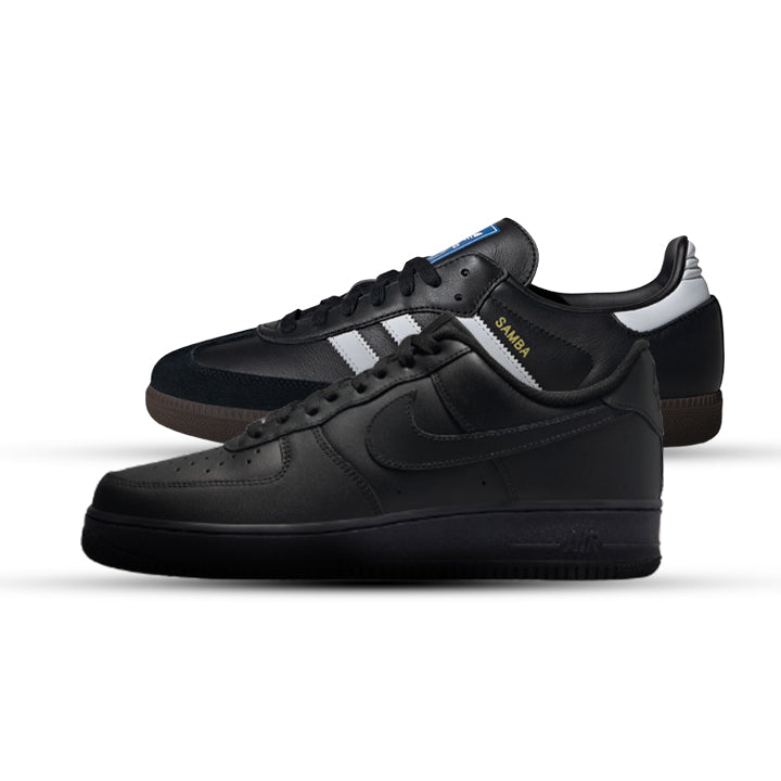 Combo Nike Air Force + Adidas Samba OG