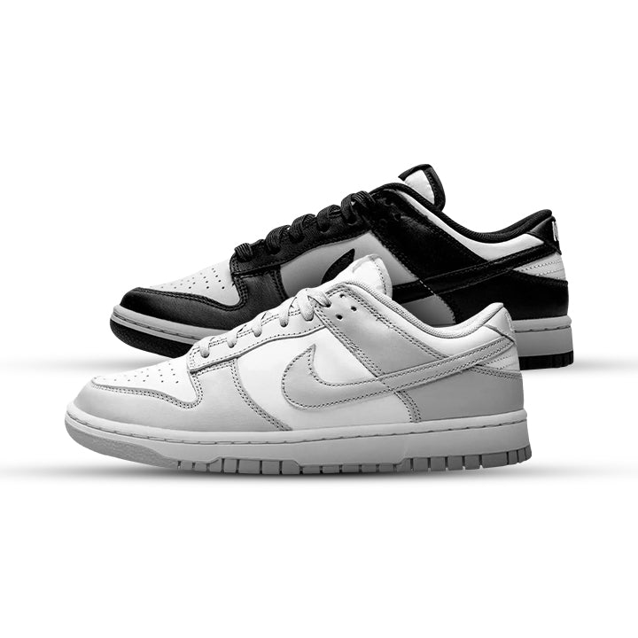 Combo Nike Dunk Low - Cinza e Preto