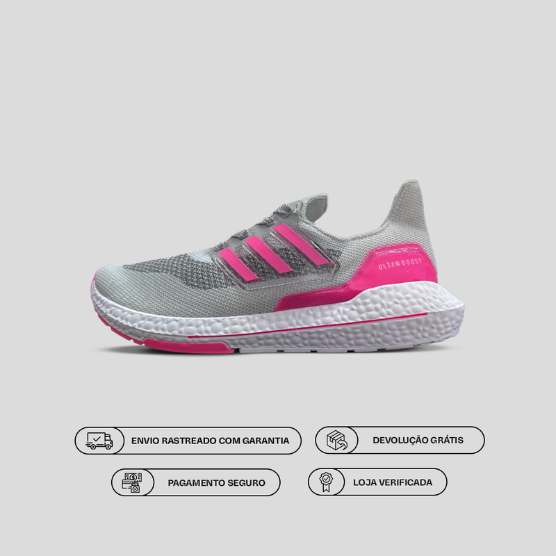 Adidas Ultraboost - Cinza e Rosa